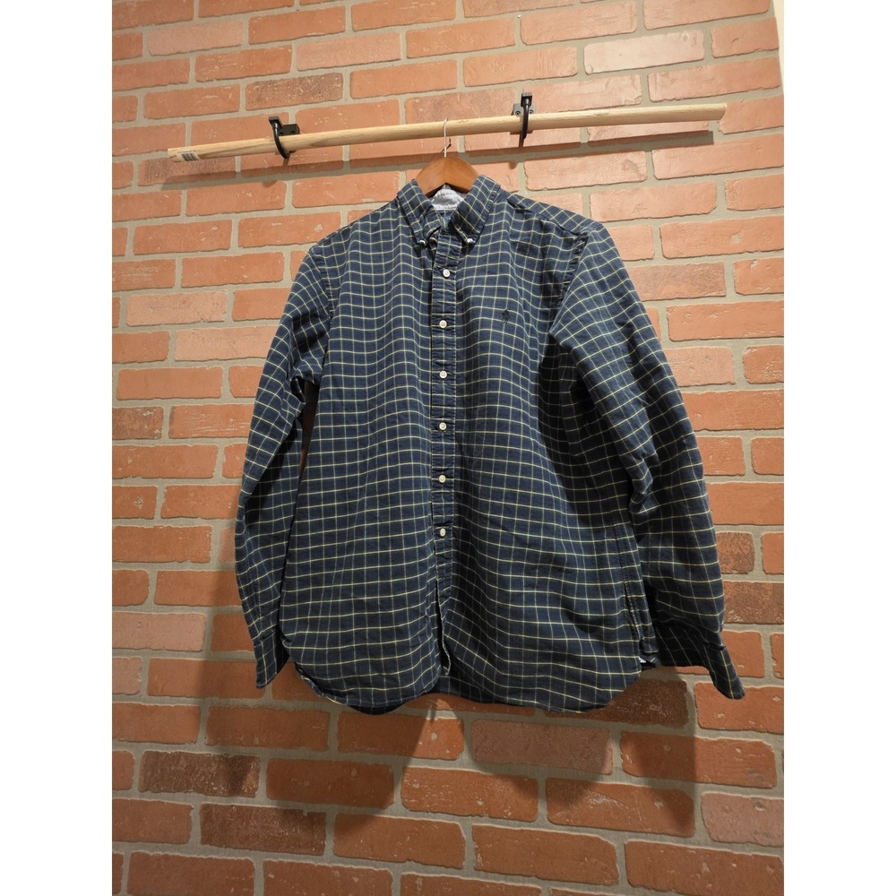 Ralph Lauren Custom Fit Long Sleeve XL Plaid Cotton   Sku 97